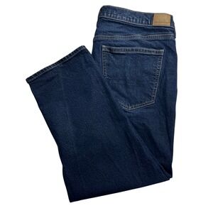 American Eagle Super High Rise Ankle Straight Jeans Dark Wash Women Sz 18